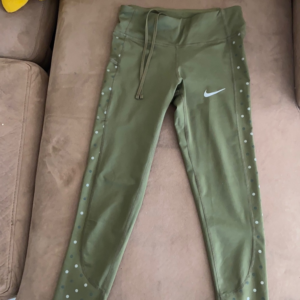 XS green Nike leggings